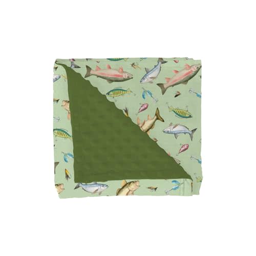 Fishing Baby Blankets for Girl Boy Freshwater Fishes Lures Soft Mink with Dotted Backing Double Layer Swaddle Receiving Blanket for Toddler Lake Outdoors Fishing Lovers Gift Nursery Bed Blanket 30x40