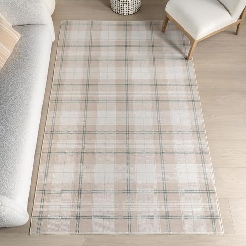 Nuloom Splashguard Callipoe Beige/Ivory, 4' x 6', Soft and Cozy, High Traffic, Stain Resistant, Easy Clean, Durable, Machine Washable Area Rug for Bedroom, Living Room, Dining, Den, Foyer, Entryway