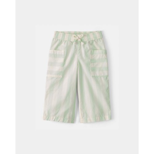 Baby Girl Striped Pants - Green/Ivory | Carter's