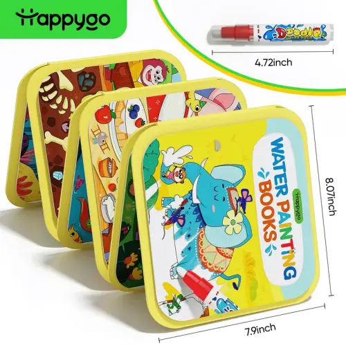 Happygo Water Coloring and Doodle Books for Toddlers, Paint with - TikTok Shop