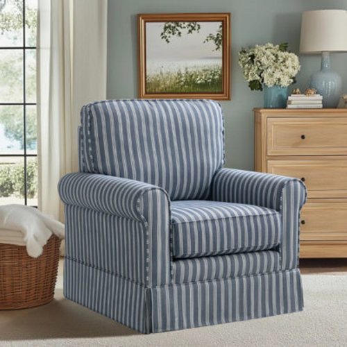 Dovecove Hedwige 33" W Upholstered Swivel Accent Chair & Reviews | Wayfair
