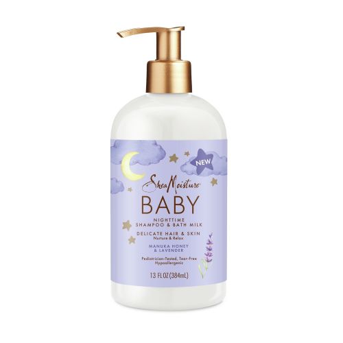 Shea Moisture Manuka Honey & Lavender Baby Shampoo & Bath Milk, 13 OZ