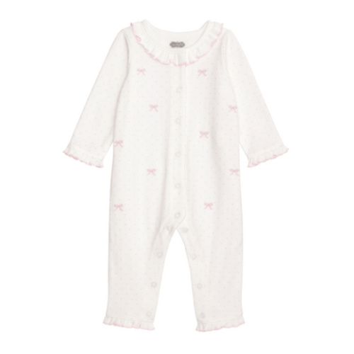 Embroidered Bow Bodysuit | Adorable 0-3M Newborn Essential | Mud Pie