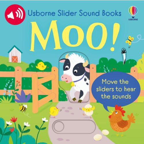 Slider Sound Books Moo! | Usborne | Be Curious