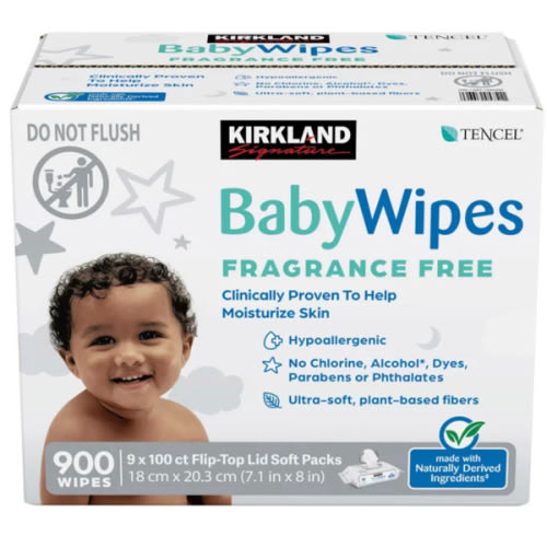 Kirkland Signature Baby Wipes Fragrance Free