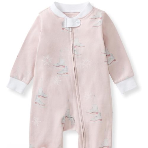Burt's Bees Baby Girls' Organic Cotton, Sleep and Play Footed Pajamas