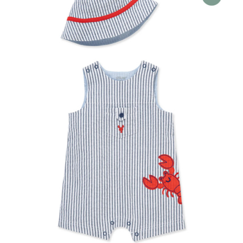 Lobster Woven Sunsuit & Hat