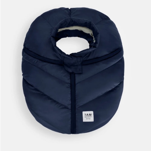 Car Seat Cocoon - Navy Plush
