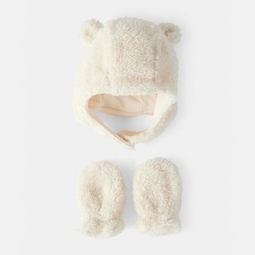 Baby Carter's Sherpa Hat & Mittens Set