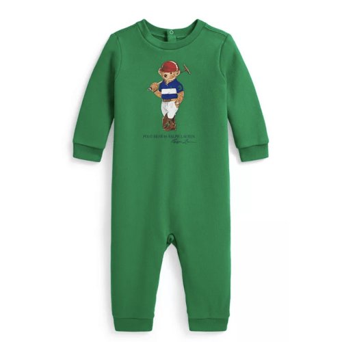 Polo Ralph Lauren
Baby Boys' Bear Print Long-Sleeve Coverall