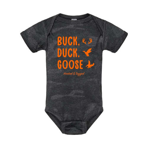 Buck, Duck, Goose Onesie