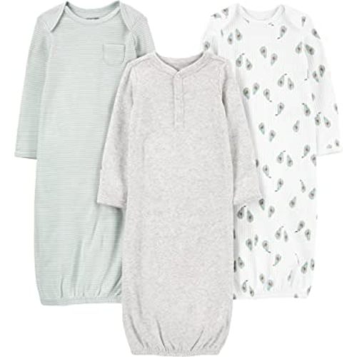 Simple Joys by Carter's Baby 3-pack Neutral Cotton Sleeper Gown