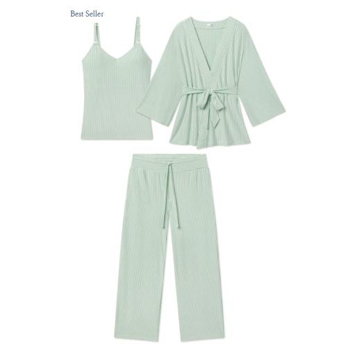 LAKE | Women | DreamModal™ Pajamas | Fog Maternity Kimono Bundle