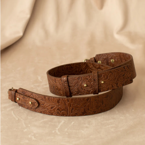 Luxe Leather Floral Strap