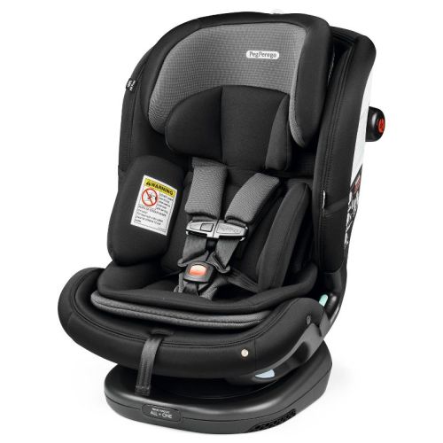 Peg Perego Primo Viaggio All-in-One Convertible Car Seat - Crystal Black: Anti-Rebound Bar, Machine Washable Pad