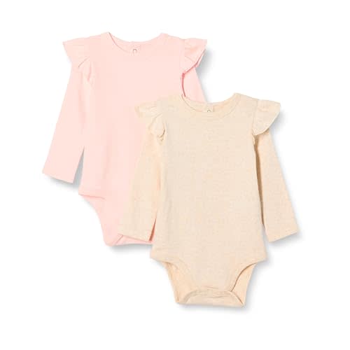 Amazon Essentials baby-girls Long-Sleeved Ruffle Bodysuits
