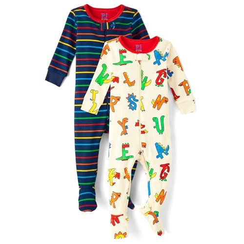The Children's Place Unisex Baby And Toddler 100% Cotton Long Sleeve Zip Front One Piece Footed Pajamas,sleep & Play