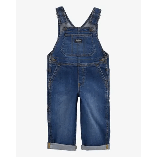 Toddler Stretch Denim Overalls - Dark Wash - OshKosh B'gosh | Carter's