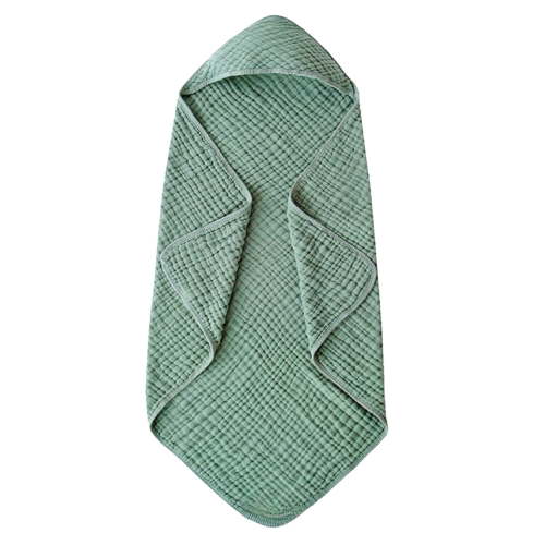 CXYYY Hooded Baby Towels,Solid Color Absorbent Bath Wrap Soft Cozy with Cape Towels for Baby Boys Girls (Green)