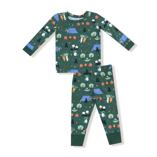 Long Sleeve Loungewear Set, Camping Veggies
