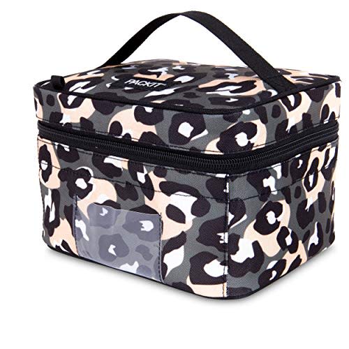 PackIt Freezable Breastmilk Cooler & Formula Cooler, Wild Leopard Gray