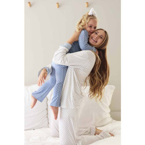 Women's Two Piece Flare Lounge Set in Snuggle Spots | Caden Lane