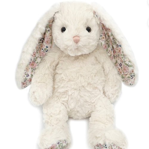 Faith Cream Floral Bunny Plush Toy