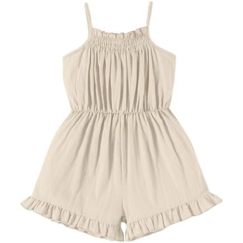 DREAM BUS Baby Girls One Piece Sleeveless Romper Toddler Girls Cami Romper Infant Jumpsuit Newborn Summer Outfits for Girls