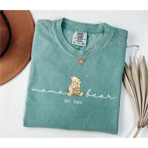 Comfort Colors® Custom Mama Bear Shirt, Personalized Mama Shirt, Mama Shirt, Gift for Mom, Gift for Grandma, Mothers Day Shirt, New Mom Tee