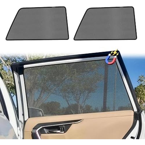 KUST Car Window Shades for 2010-2024 Toyota 4Runner Accessories, Breathable Mesh Magnetic Window Covers, Rear Back Side Window Sun Shades UV Block Privacy Protection for Baby Camping Napping 2PCS