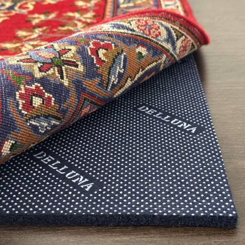 Non-Slip Area Rug Pad 5'x8', 3/8" Thick Double Side Rubber + Felt, Premium Deluxe Cushioned- Safe for All Floors, Adds Comfort and Protection, Ultra Strong Grip, Stop Rug from Moving.