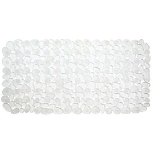 iDESIGN Pebblz Suction Non Slip Bath Mat for Shower Bathtub Stall 16 "x9 " Clear