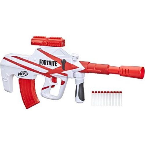 Nerf Fortnite B-AR Motorized Dart Blaster - Fortnite Converge Wrap, Motorized 10-Dart Blasting, 10-Dart Clip, 10 Official Elite Darts