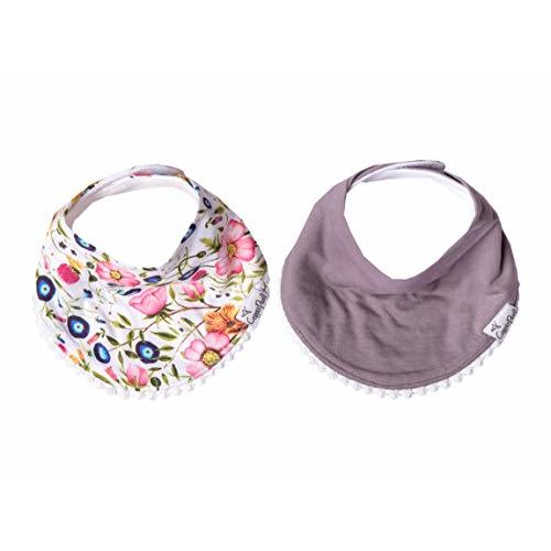 Copper Pearl Baby Bandana Drool Bibs for Drooling and Teething 2-Pack Fashion Bibs Gift Set for Girls “Isabella