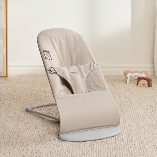 BabyBjörn Bouncer Bliss, Woven Mélange - Light Beige