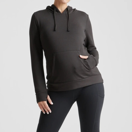 Quince SuperSoft Fleece Maternity & Nursing Hoodie