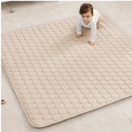 Play Mat with Non-Slip Bottom in Sand – Comfy Cubs