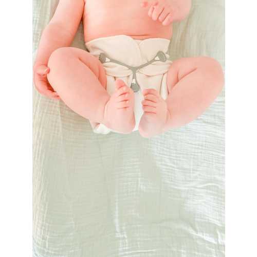 100% Organic Cotton Cloth Diaper Preflat: Non-toxic, Reusable, Sustainable, Absorbent Heavyweight French Terry Fabric, Un-dyed, & Hand-made.