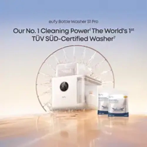 eufy Bottle Washer S1 & S1 Pro Sanitizer Dryer for Parents (0-3 Months) - Built-in Water Softener, 3D HydroBlast Washer, 212°F Secure Temperature Steam Sterilizer, Fast Dryer, 10-Bottle Capacity, Smart App Control, Hands-Free, FSA-HSA Eligible - TikTok Sh