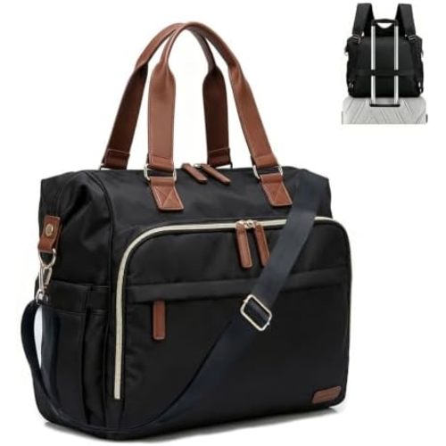 Diaper Bag Backpack Mommy Bag Large Capacity Diaper Backpack Travel Essential Baby Diaper Bag for Mom and Dad, Black (Black)