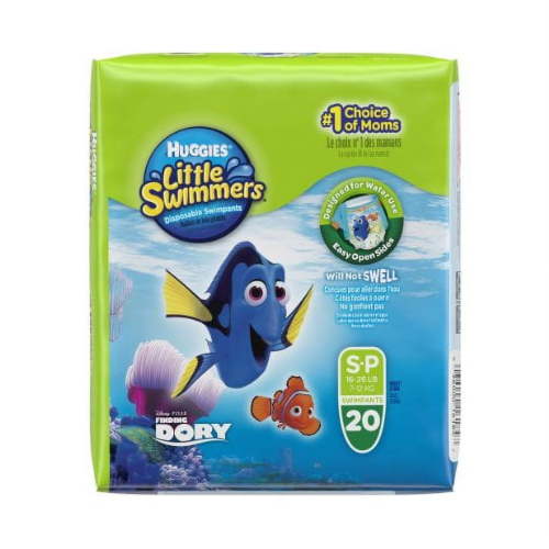 Huggies Little Swimmers Disposable Swimpants (Character May Vary), Small, 20 Count