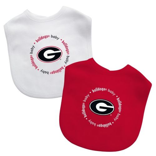 BabyFanatic Officially Licensed Unisex Baby Bibs 2 Pack - NCAA Georgia Bulldogs