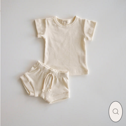 Ribbed Short Set