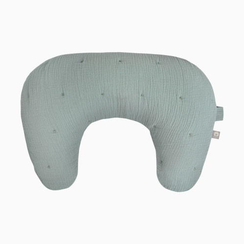 Nursing Pillow Luxe Muslin - Sea Green Muslin