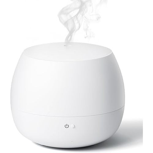 Humidifiers for Bedroom,Quiet Cool Mist Humidifier for Baby,Small Essential Oil Diffuser with Auto-Off Function, Ultrasonic Air humidifier for Plants/Home/Nursery/Office,Home Scent Diffuser (White)