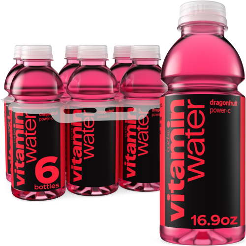 vitaminwater Power-C Dragonfruit Flavored Water Beverage, 16.9 fl oz, 6 Pack Bottles