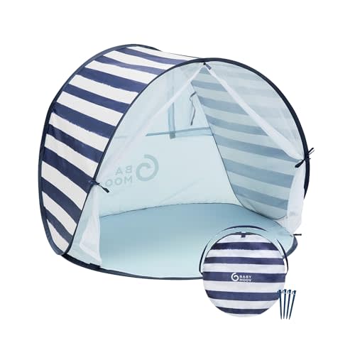 Babymoov Baby Anti UV Tent, Sun Protection UPF 50+, Pop Up Play Tent and Sun Shade, Marine (Summer 2025 Edition)