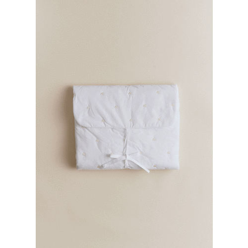 Changing Pad Cover - Beige Heart Print
