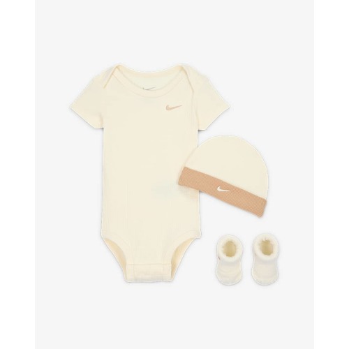 Nike Baby (6-12M) Waffle Knit Bodysuit 3-Piece Set. Nike.com