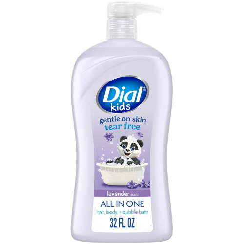 Dial Kids Lavender Scent 3-in-1 Body Hair Bubble Bath 32 fl oz hypoallergenic